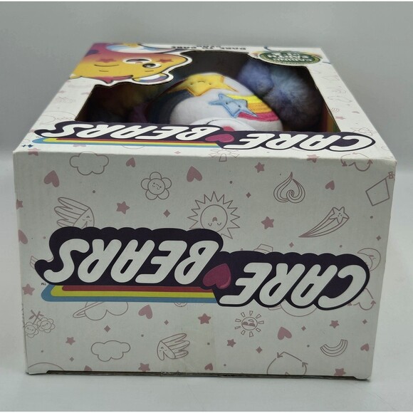 Care Bears Dare To Care Bear 14" Plush Rainbow Stars NEW "Caring for the Earth" - Picture 6 of 7